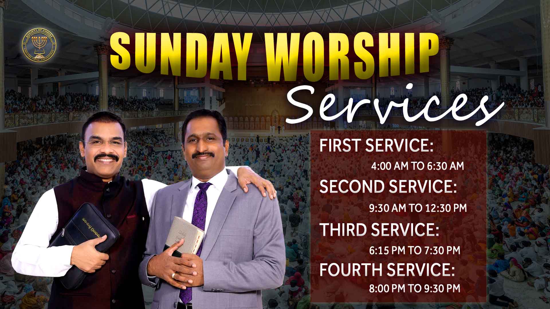 Sunday Worship Services - Christhu Jyothi Prayer Church Karunapuram